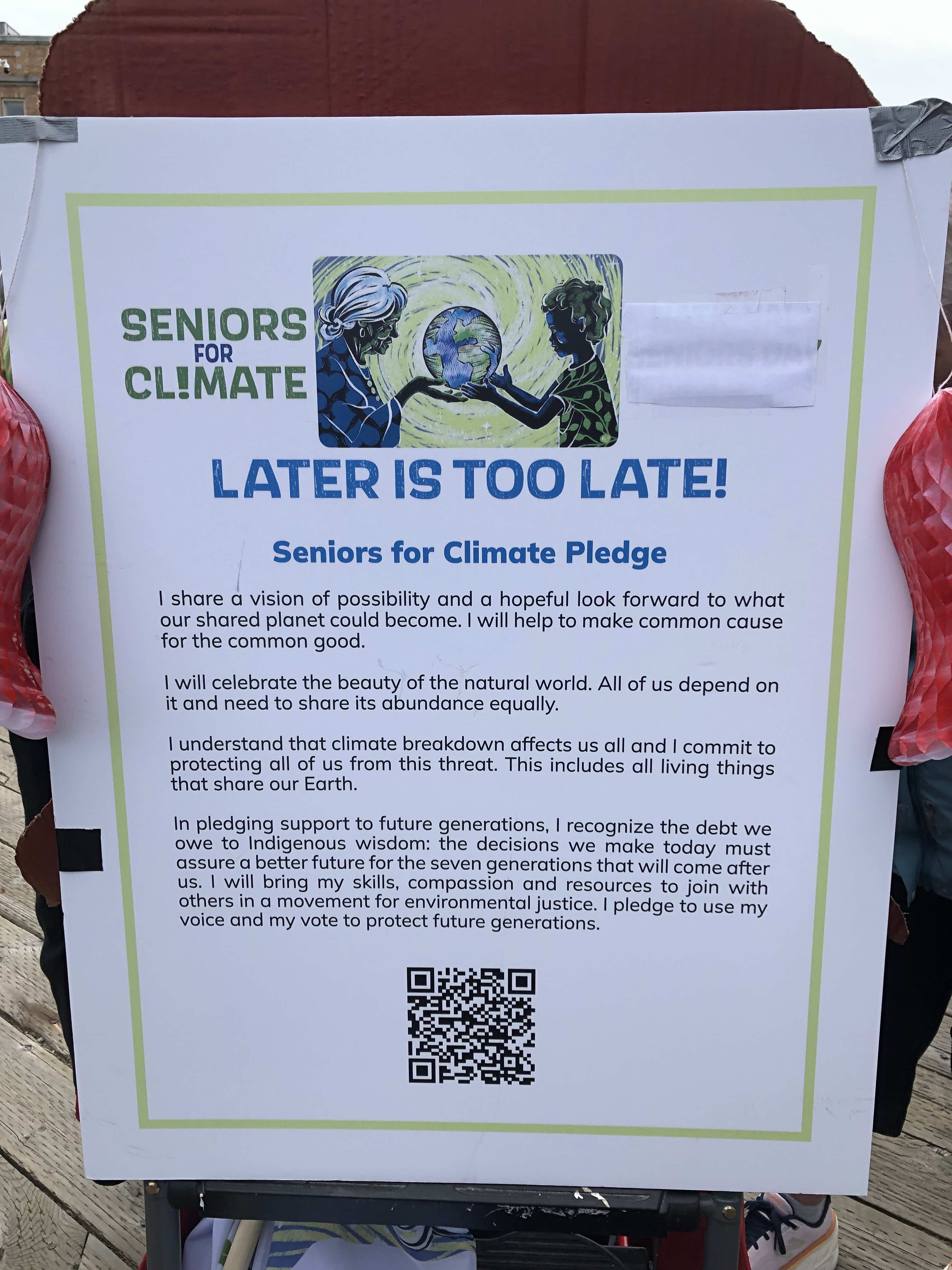 Seniors for Climate Pledge